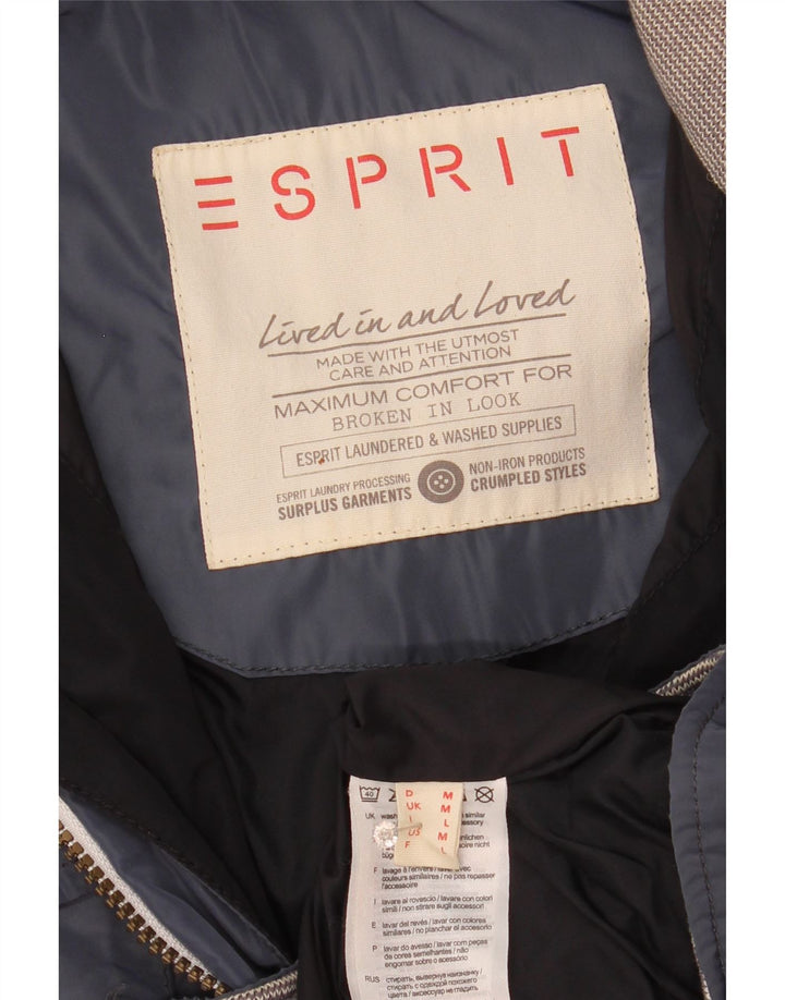 Jaqueta utilitária masculina Esprit UK 38 poliamida azul médio
