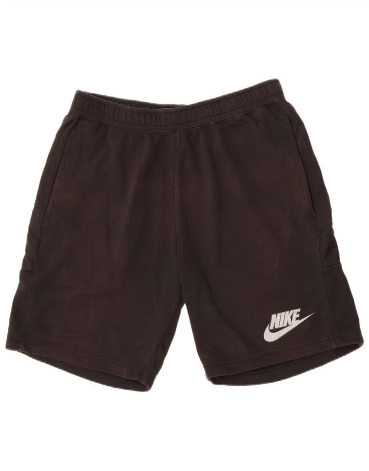 Shorts esportivos masculinos Nike grandes de algodão preto