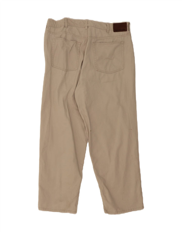 CALVIN KLEIN Mens Straight Casual Trousers W38 L27 Beige Cotton Vintage Calvin Klein and Second-Hand Calvin Klein from Messina Hembry 