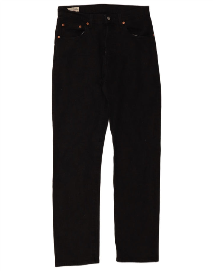 Jeans Levi's 501 Straight Masculino W27 L30 Algodão Preto