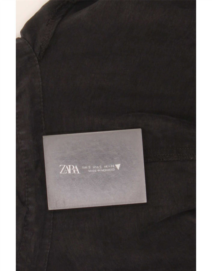 Zara Womens Playsuit Oversized UK 10 Pequeno Preto