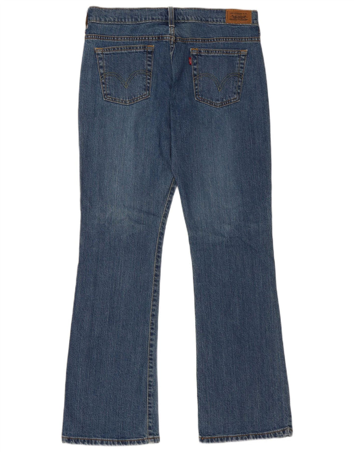 Calça jeans feminina Levi's 515 Bootcut US 12 grande W34 L32 azul algodão