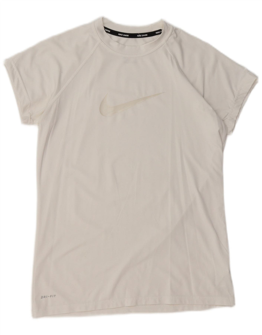 Camiseta feminina Nike Dri Fit Graphic UK 12 Médio Poliéster Branco