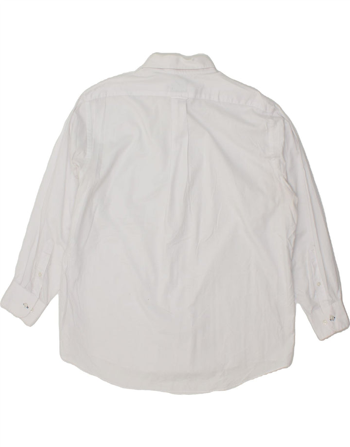 IZOD Mens Regular Fit Shirt Size 17 1/2 XL White Cotton Vintage Izod and Second-Hand Izod from Messina Hembry 