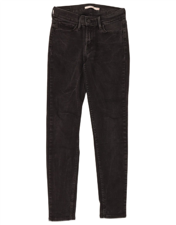 Calça jeans feminina LEVI'S 710 Super Skinny W28 L28 algodão preto