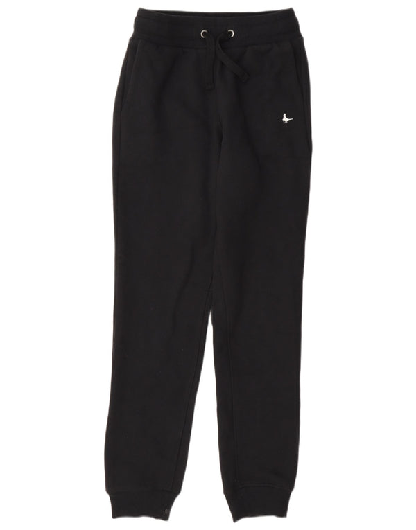 Calça de treino feminina Jack Wills Joggers UK 6 XS algodão preto