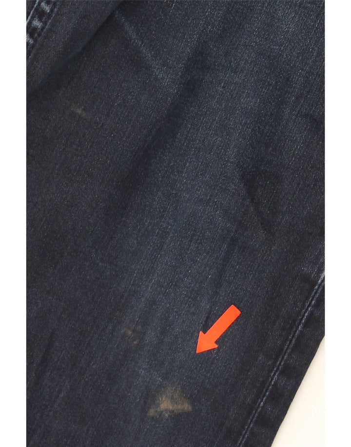 Levi's Masculino 506 Straight Jeans W34 L32 Azul Marinho Algodão