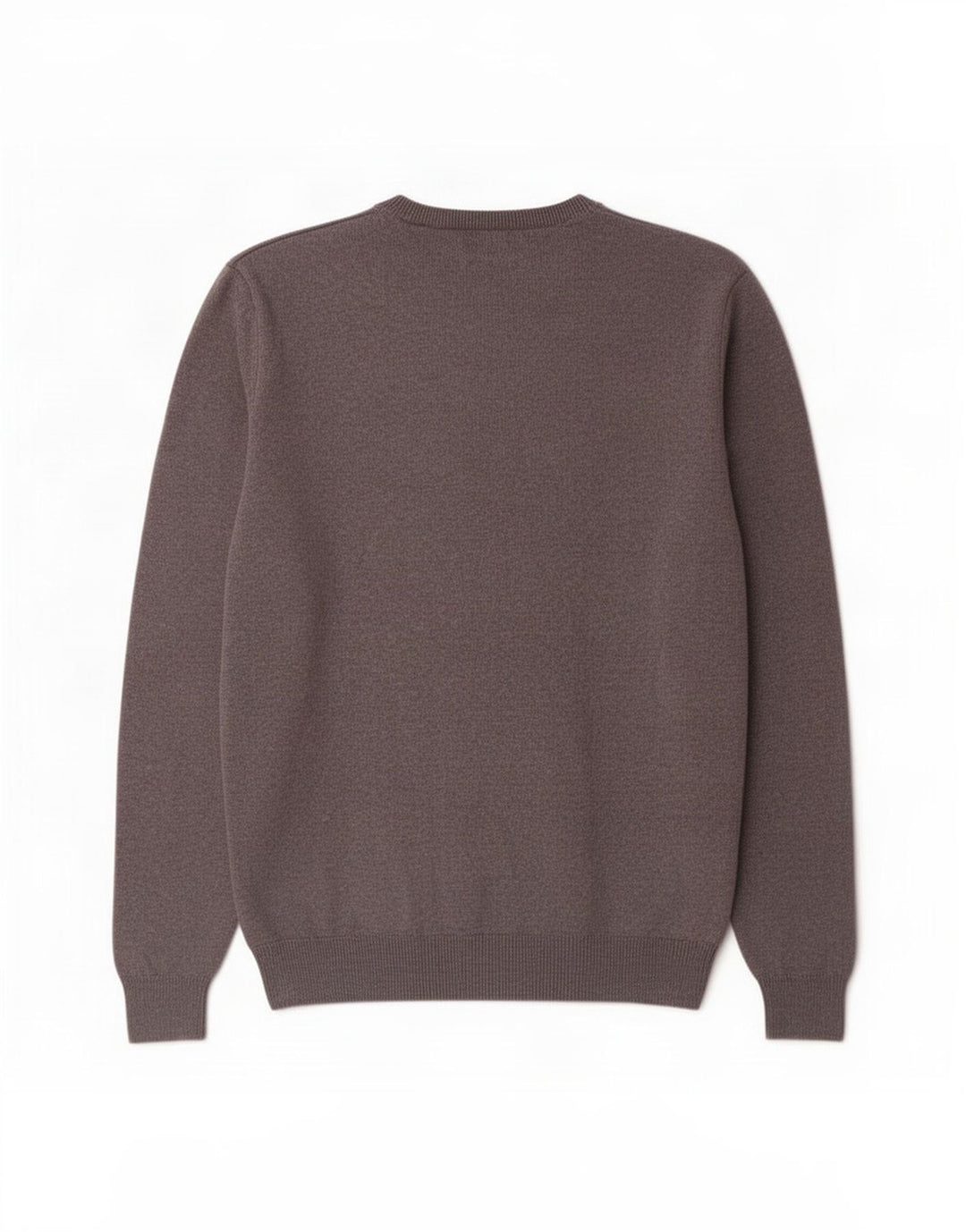 Suéter masculino Marks & Spencer com gola redonda e algodão cinza médio