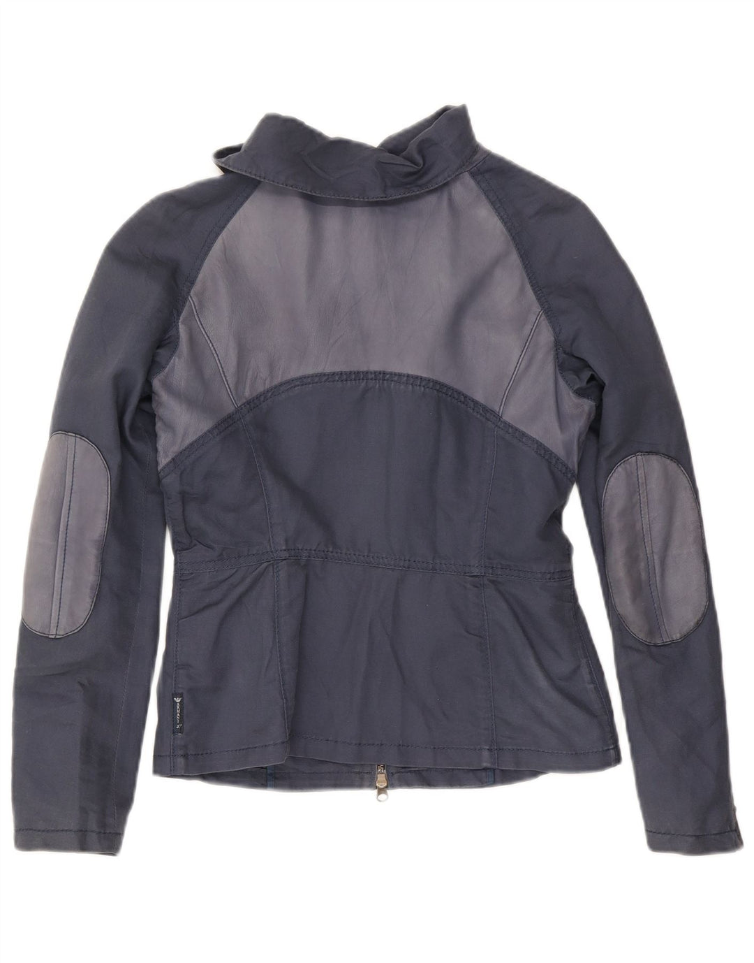 Jaqueta bomber feminina Armani Jeans Reino Unido 14 algodão azul marinho médio