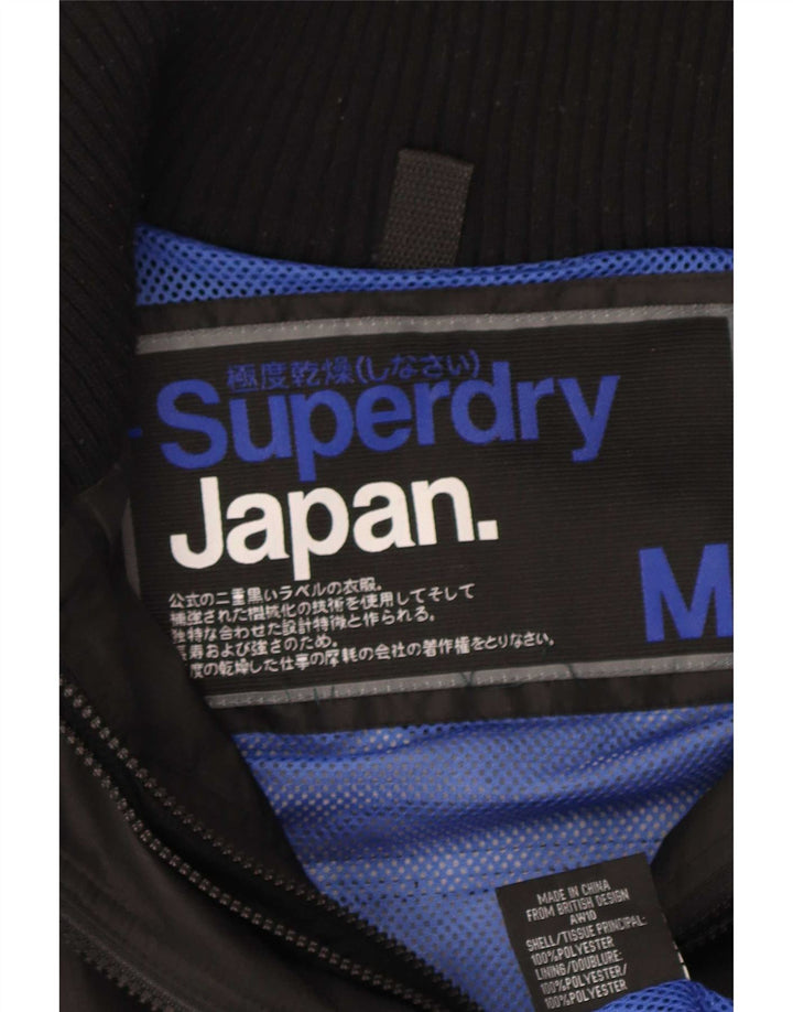 Jaqueta de chuva feminina Superdry Graphic UK 14 médio preto