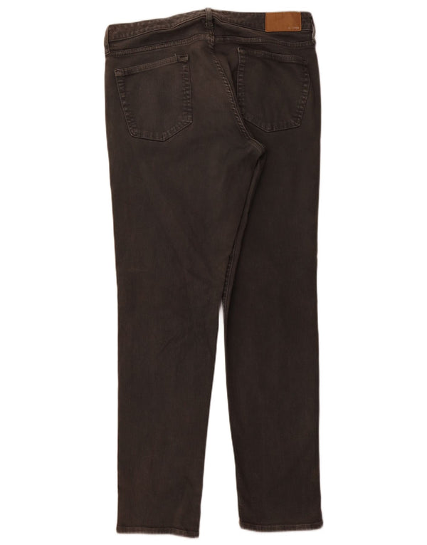 BONOBOS Mens Jeans Slim W34 L32 Algodão Cinza