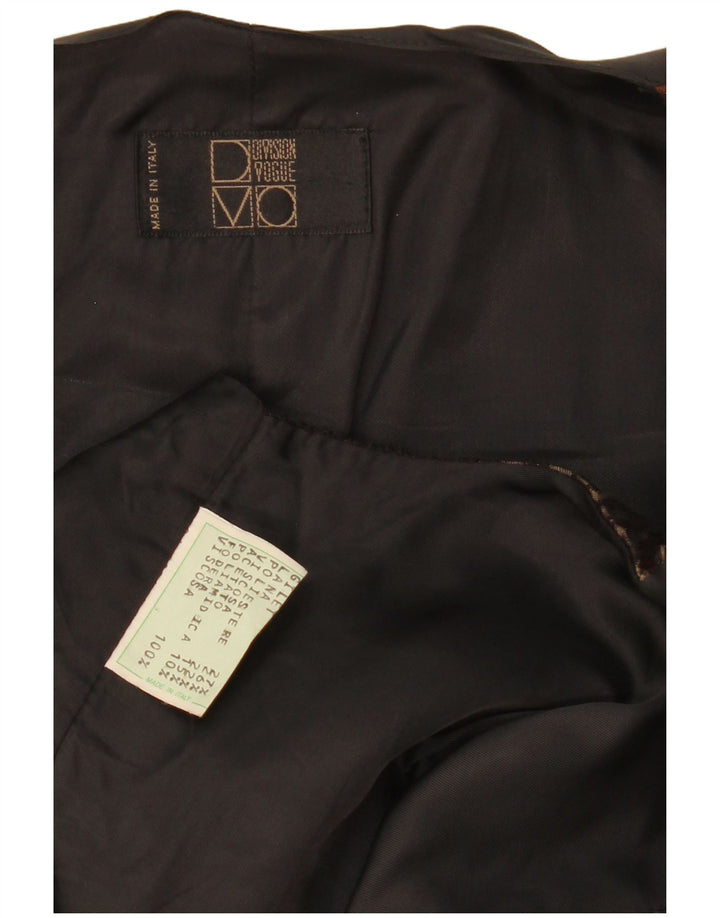 Colete masculino Division Vogue IT 50 lã floral marrom médio