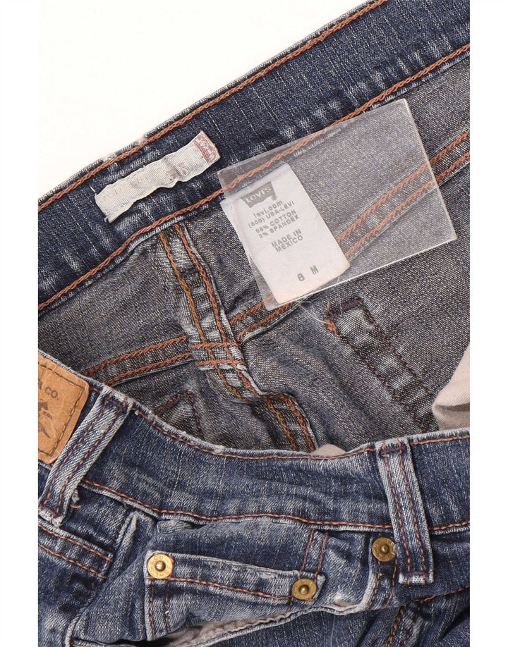 Calça jeans feminina Levi's 515 Bootcut US 8 médio W30 L31 azul algodão