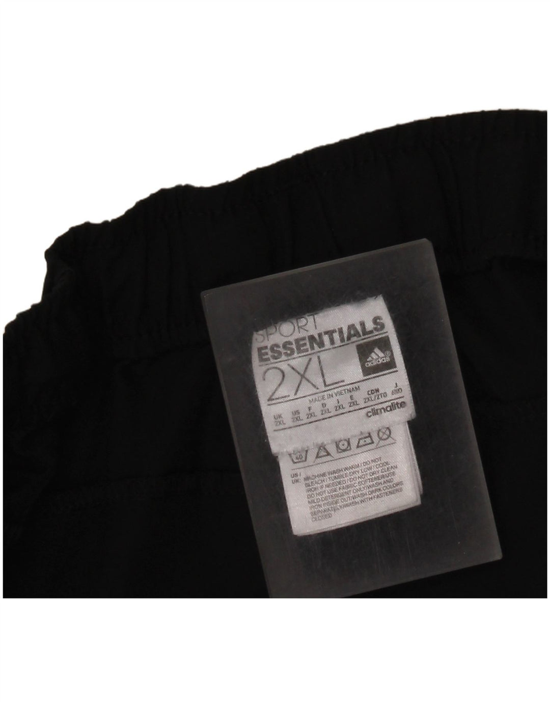 Calça de treino masculina ADIDAS Climalite 2XL poliéster preto