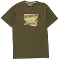 Camiseta gráfica masculina Mountain Warehouse verde médio