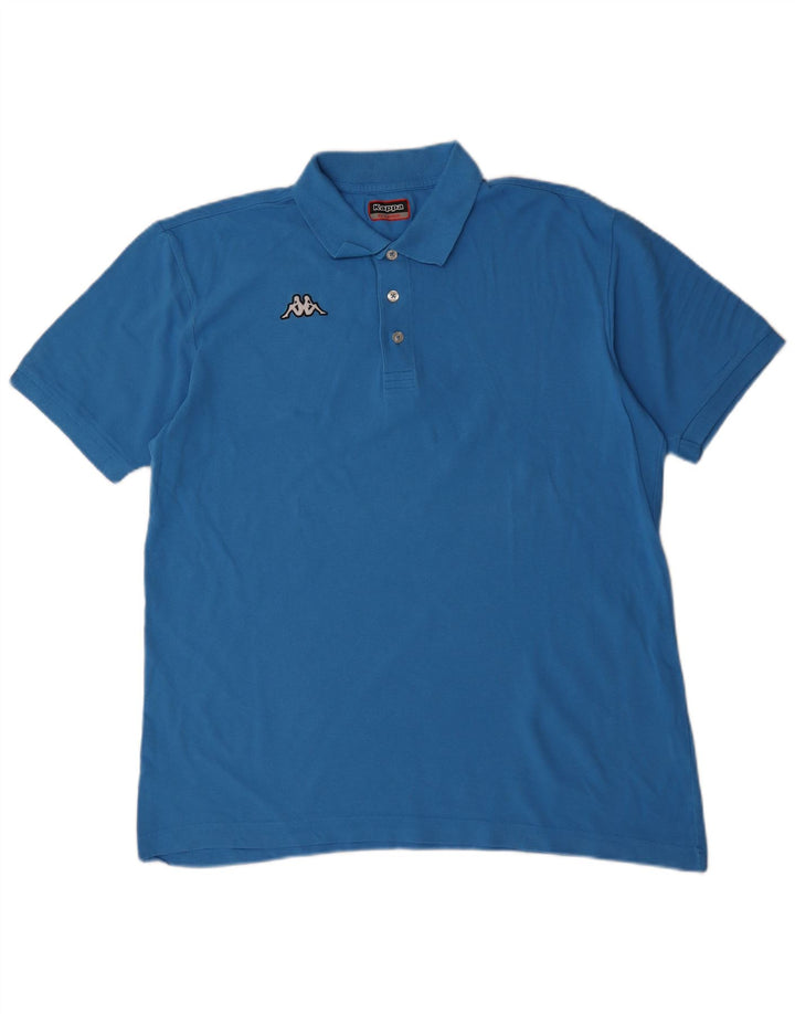 Camisa polo masculina Kappa 2XL algodão azul