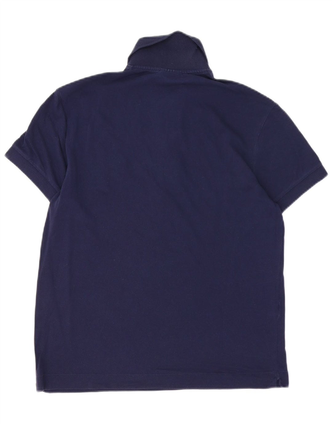 Camisa polo masculina Lacoste tamanho 3 pequeno algodão azul marinho