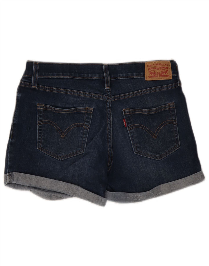 Shorts jeans feminino Levi's W26 pequeno algodão azul