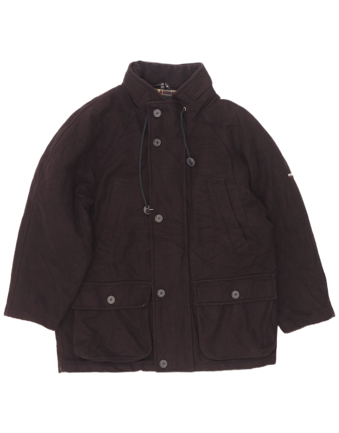 Sobretudo masculino Ivy Oxford IT 50 grande lã azul marinho