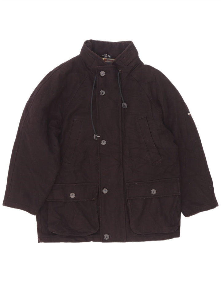 Sobretudo masculino Ivy Oxford IT 50 grande lã azul marinho