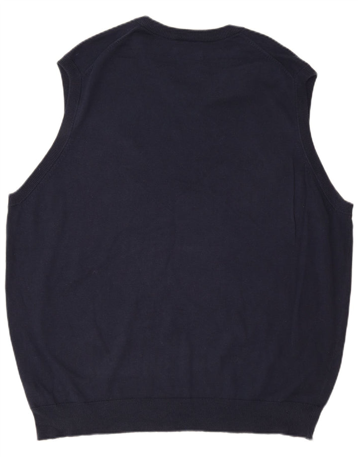 Regata masculina CHAPS colete 2XL algodão azul marinho