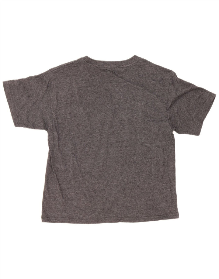 Camiseta feminina gráfica Volcom UK 14 grande algodão cinza