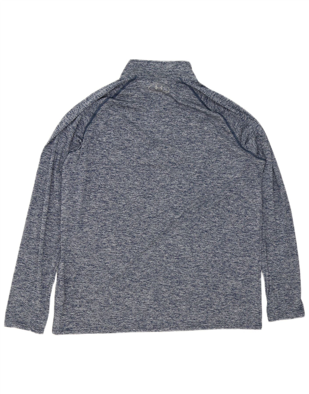 Under Armour masculino Heat Gear pulôver agasalho top grande azul salpicado
