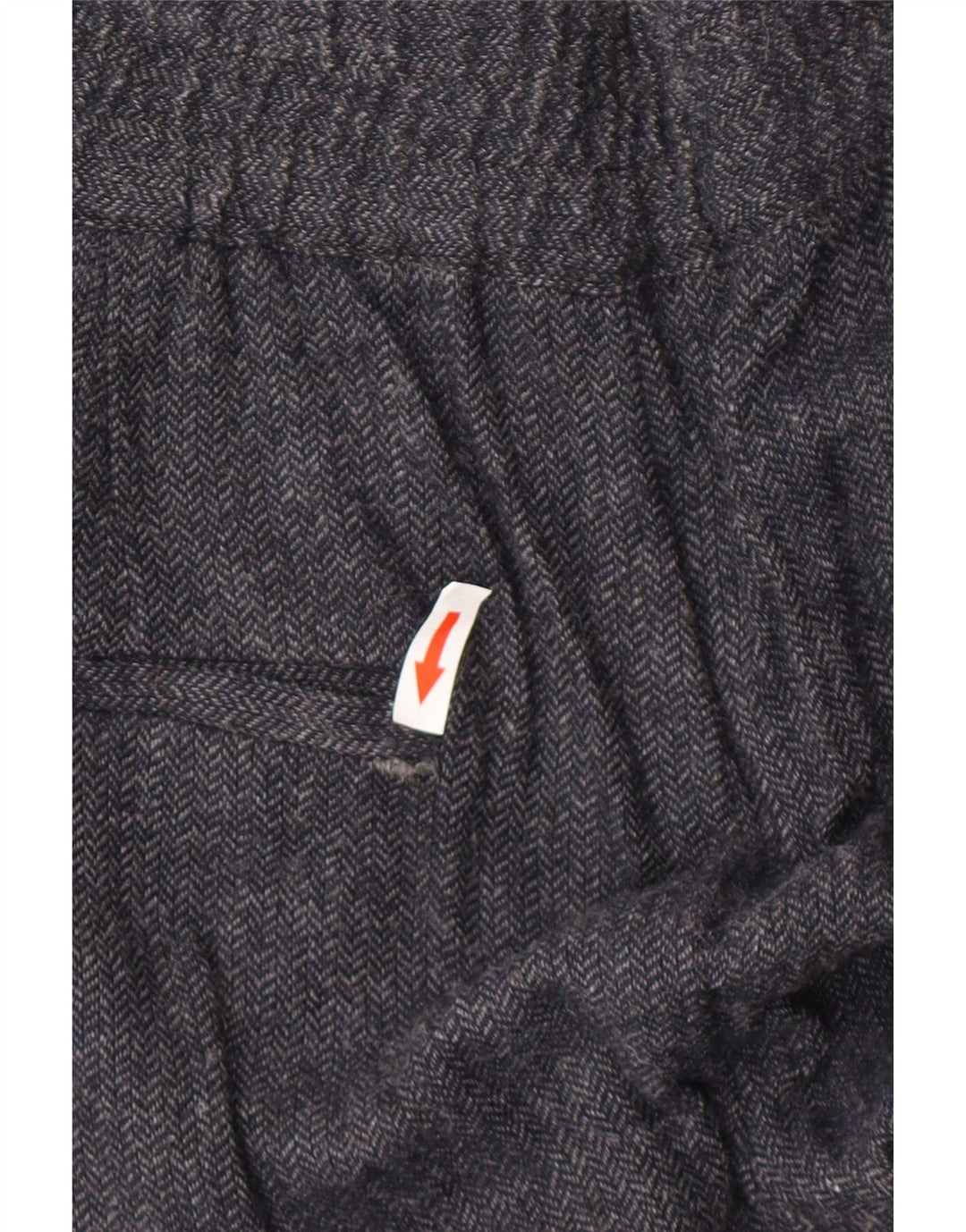 Calça jogger feminina Zara médio W28 L27 azul marinho espinha de peixe viscose