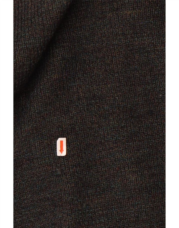 Suéter cardigã masculino Marz com peito duplo EU 52 lã manchada cinza grande