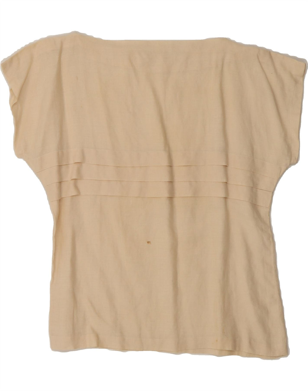 VINTAGE Womens Blouse Top UK 16 Large Beige Vintage Vintage and Second-Hand Vintage from Messina Hembry 