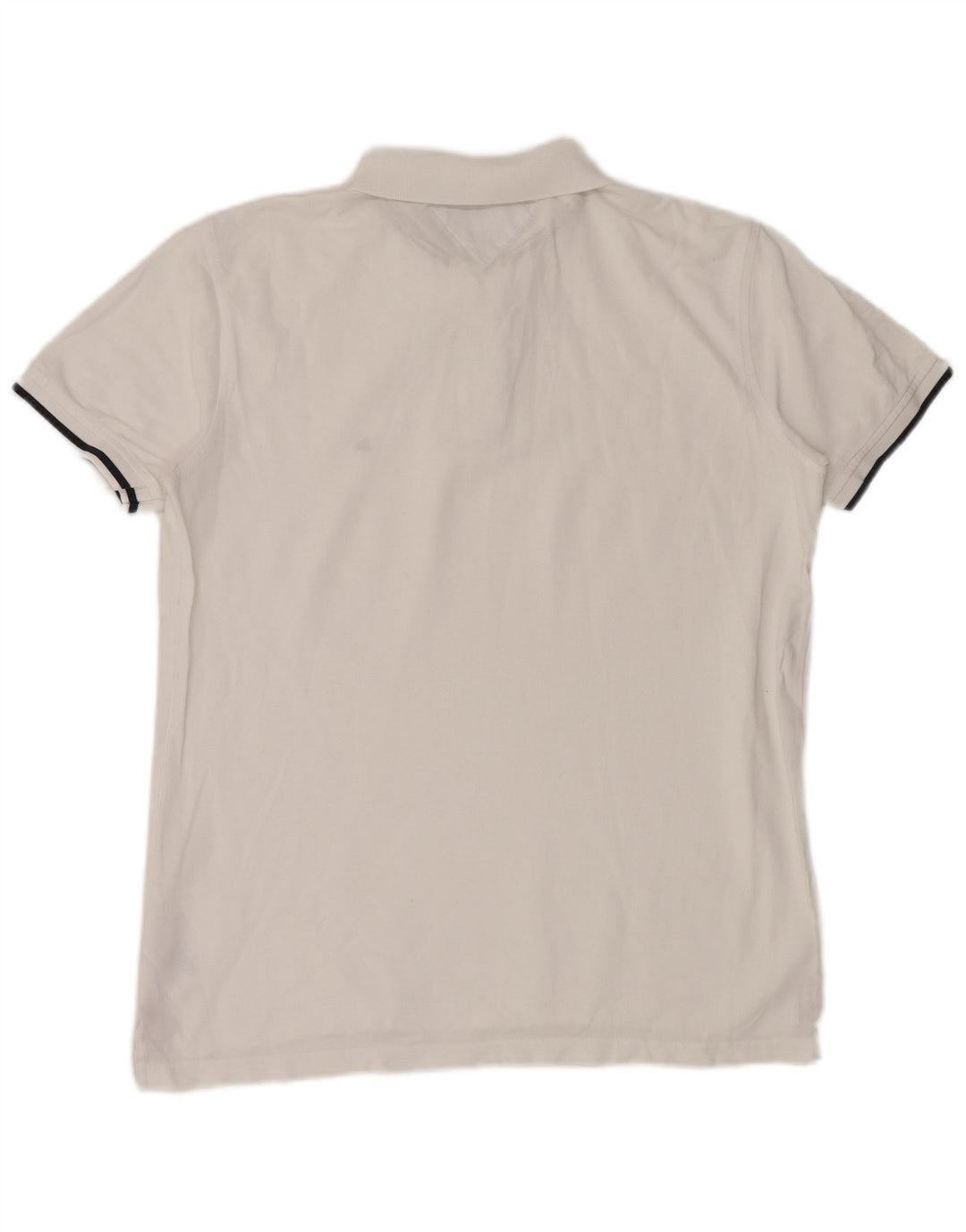 Camisa polo masculina TOMMY HILFIGER regular fit grande algodão branco