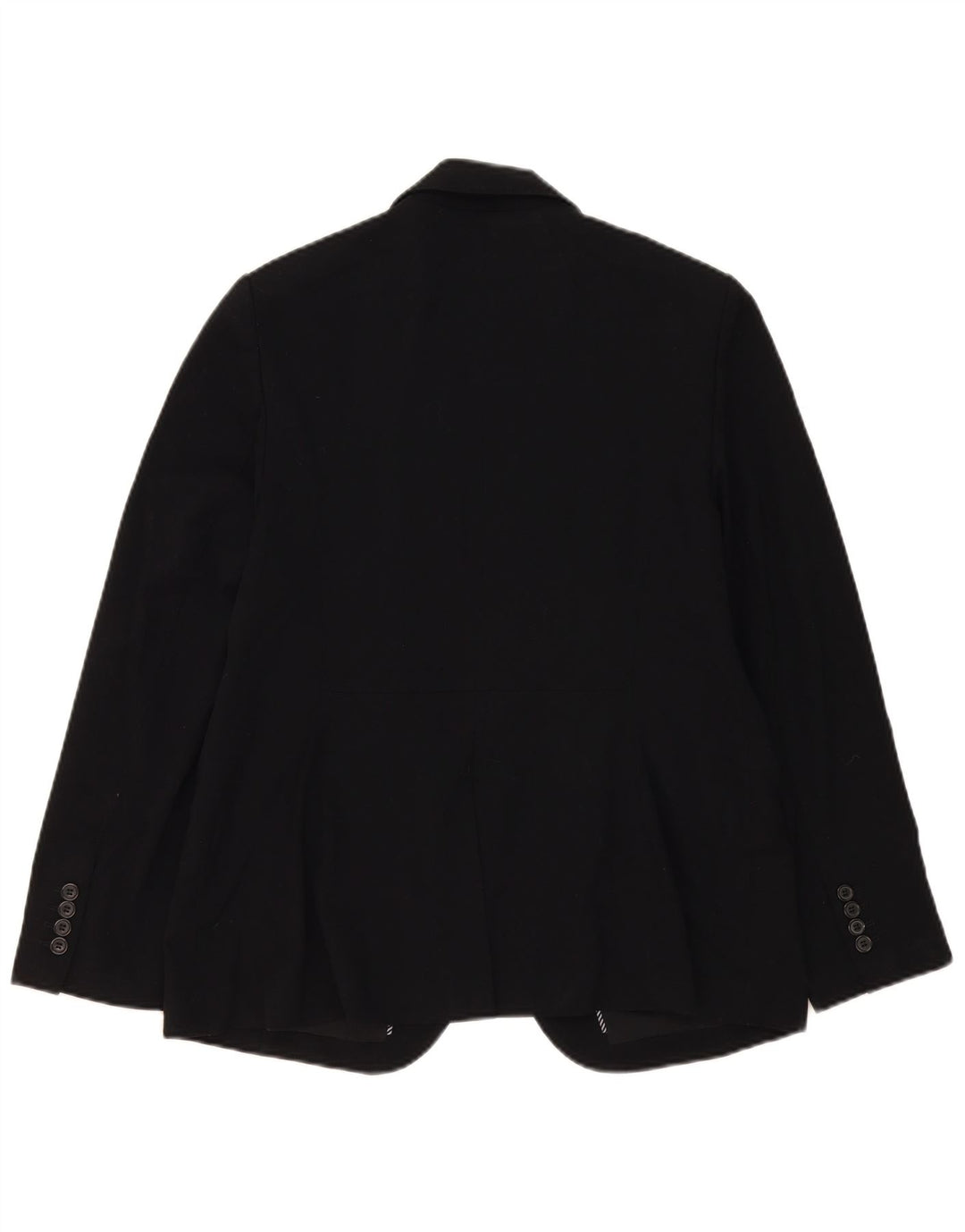 Jaqueta blazer feminina Marks & Spencer com 1 botão Reino Unido 16 grande poliéster preto