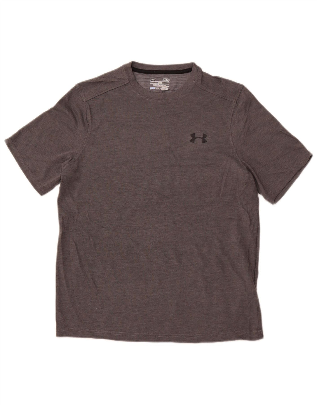 UNDER ARMOUR Camiseta masculina Cold Gear Top pequeno poliéster cinza