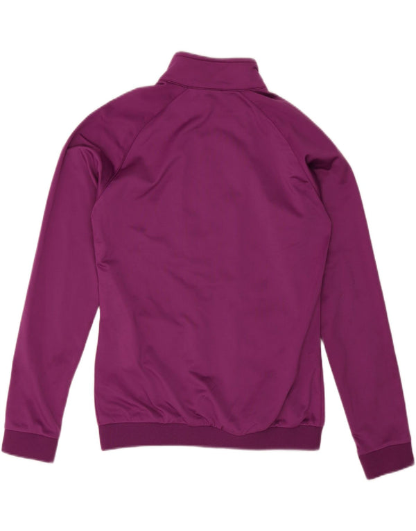 Asics Womens Tracksuit Top Jacket UK 12 Médio Roxo