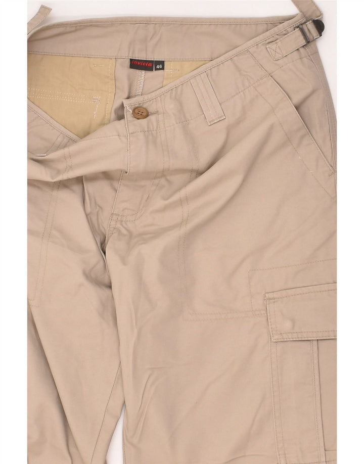 INVICTA Womens Straight Cargo Trousers IT 46 Large W31 L29 Beige Cotton | Vintage Invicta | Thrift | Second-Hand Invicta | Used Clothing | Messina Hembry 