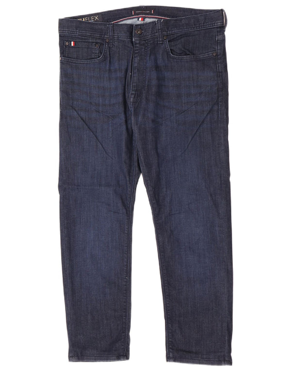 Tommy Hilfiger Masculino Bleecker Stretch Slim Jeans W36 L27 Azul Marinho