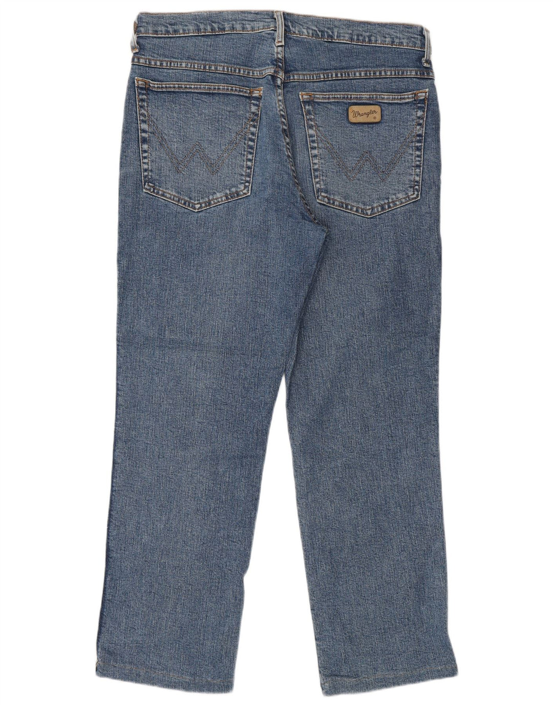 WRANGLER Masculino Texas Straight Jeans W32 L27 Azul Algodão