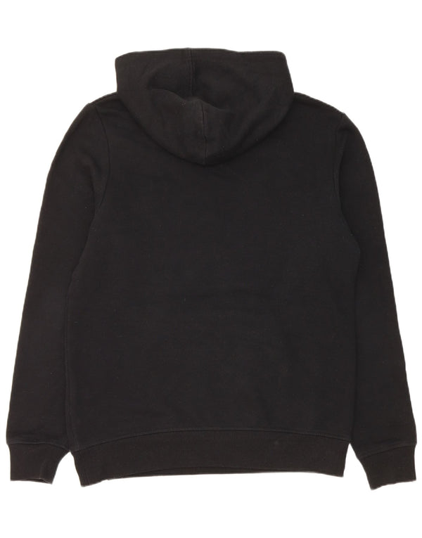 Jack & Jones moletom masculino com capuz e gola com zíper, poliéster preto médio