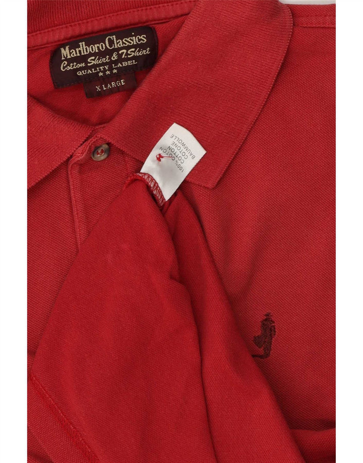 Camisa polo masculina Marlboro Classics XL algodão vermelho