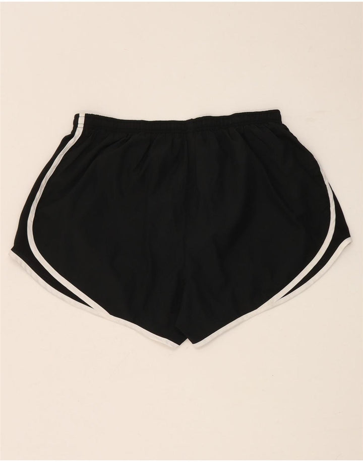 Shorts esportivos femininos Nike Dri Fit UK 14 grande poliéster preto