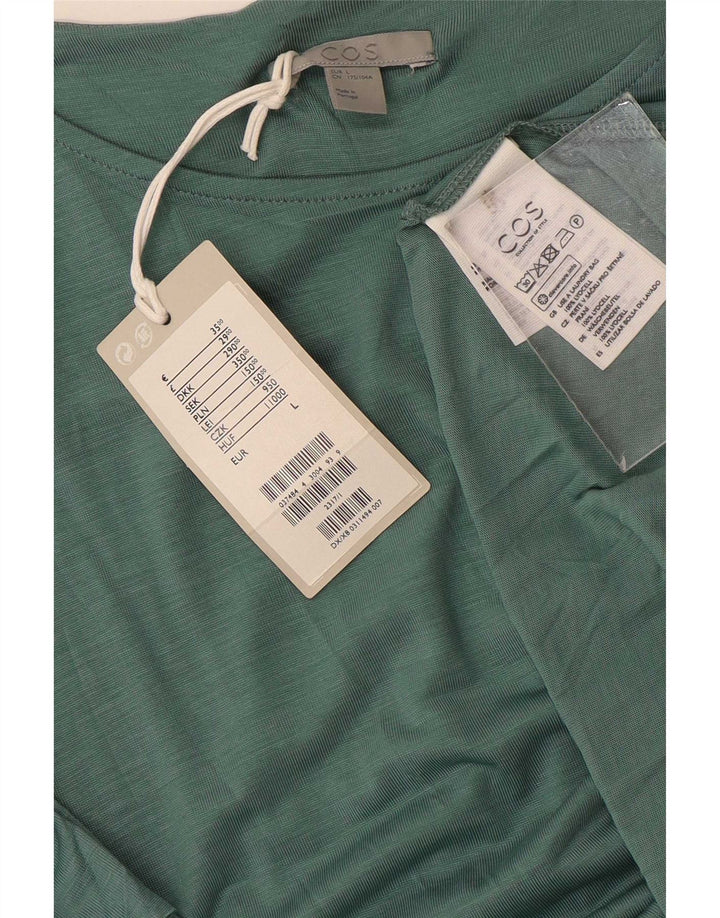 Vestido Tenda Feminino Cos Reino Unido 16 Grande Lyocell Verde