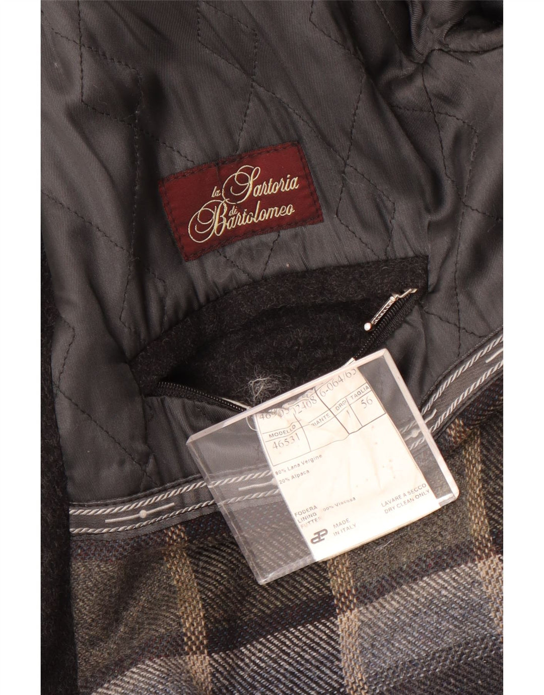 Sobretudo masculino Moessmer IT 56 3XL lã cinza