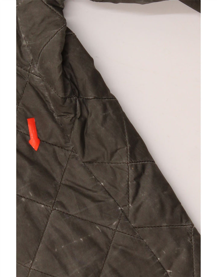 Jaqueta acolchoada masculina Barbour 12-13 anos XL cáqui poliamida