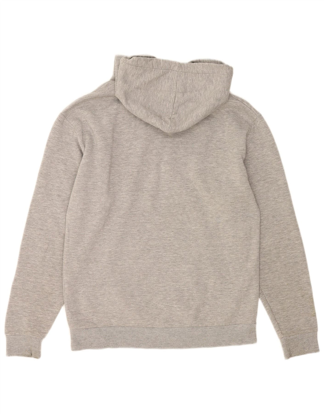 Moletom com capuz masculino Zara, algodão manchado cinza médio