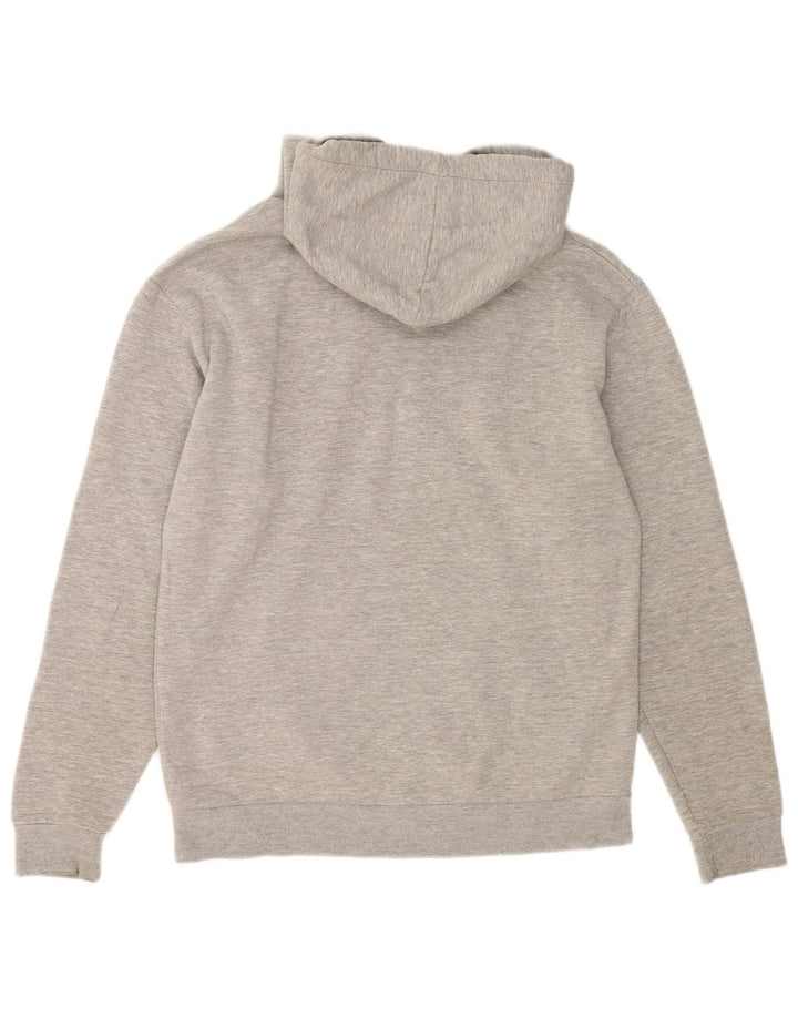 Moletom com capuz masculino Zara, algodão manchado cinza médio