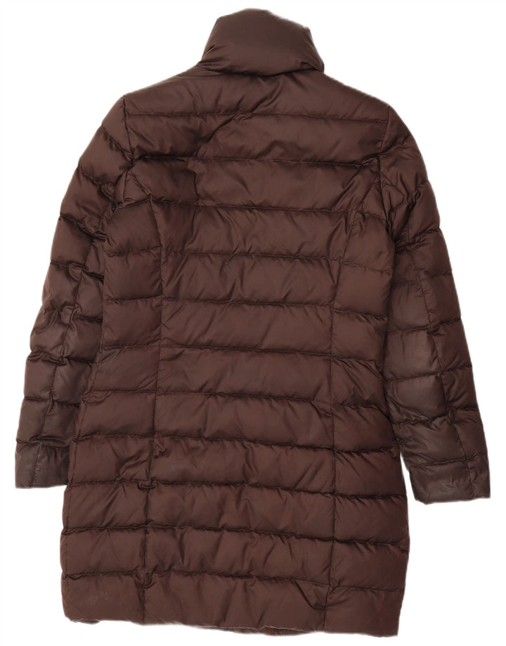 Casaco acolchoado feminino MASSIMO DUTTI UK 14 poliéster marrom médio