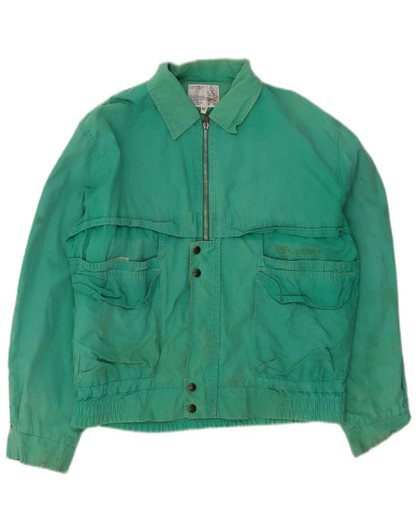 Jaqueta bomber masculina POP 84 IT 42 XL algodão verde