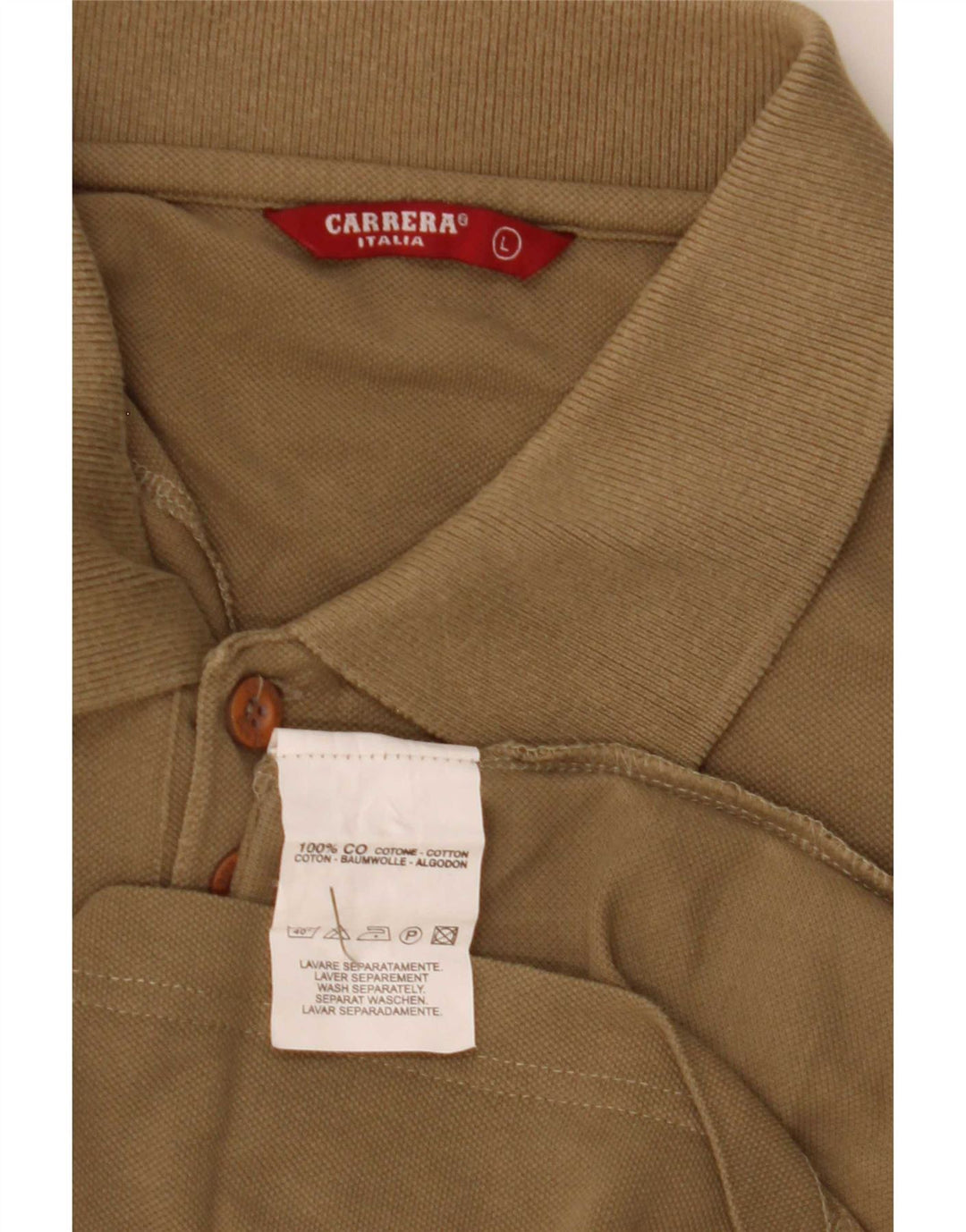 Camisa polo masculina Carrera grande algodão verde