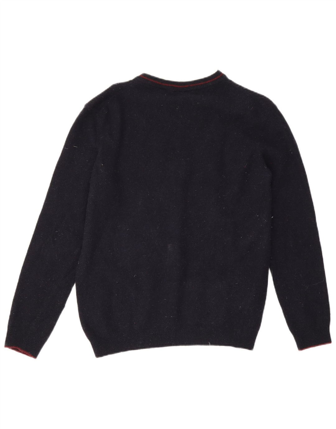 Suéter feminino Timberland com gola redonda e gola redonda, tamanho médio, azul marinho