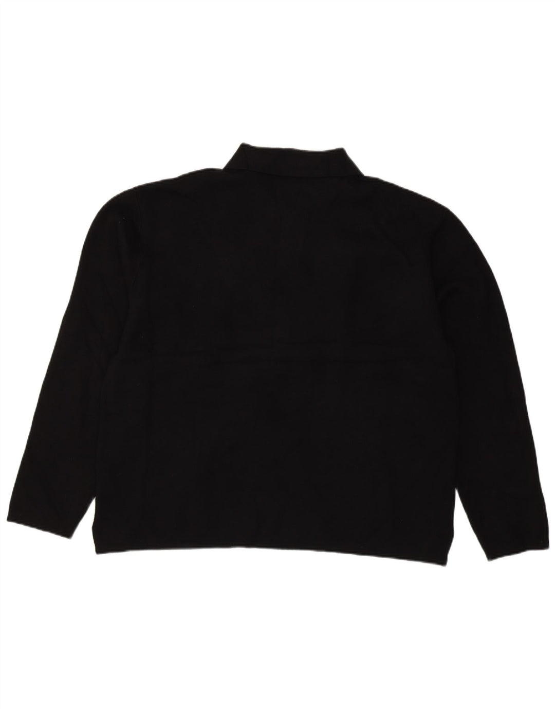 Zara Suéter masculino com gola polo XL preto viscose